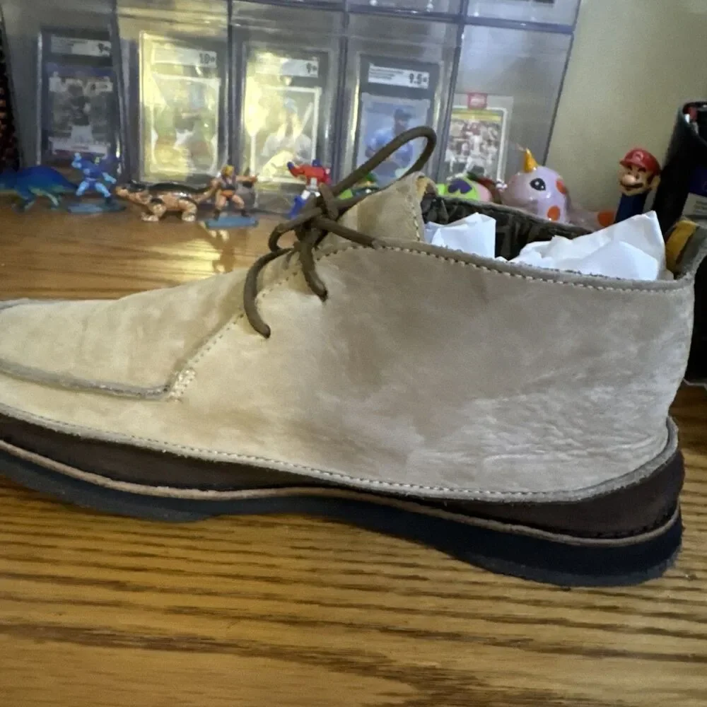 Timberland Mens Tan Leather/Suede Moc Toe Chukka Boots Size 10M See Pictures